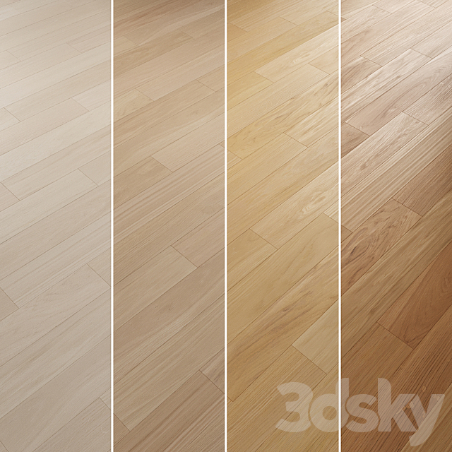 Oak Flooring Set 001 3DS Max Model - thumbnail 2