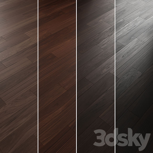 Oak Flooring Set 001 3DS Max Model - thumbnail 4