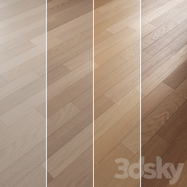 Oak Flooring Set 013 3DS Max Model - thumbnail 2