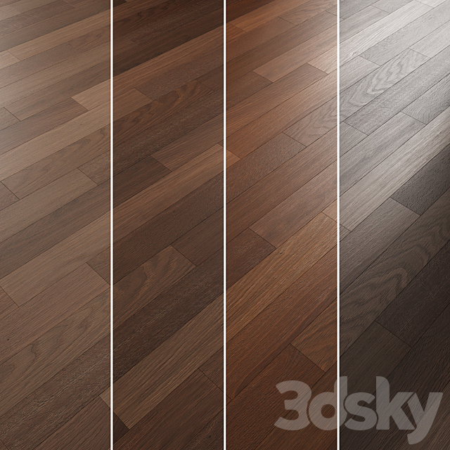 Oak Flooring Set 013 3DS Max Model - thumbnail 3