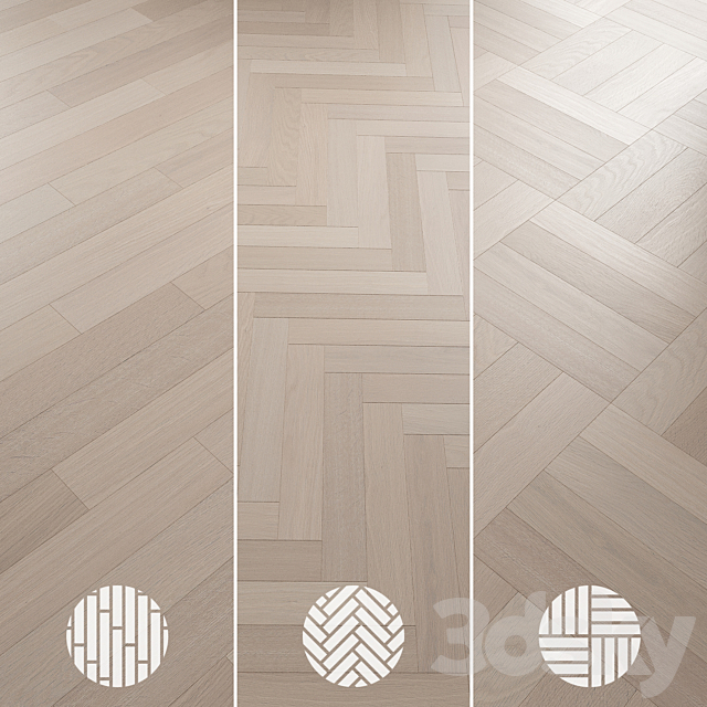 Oak Flooring Set 013 3DS Max Model - thumbnail 5