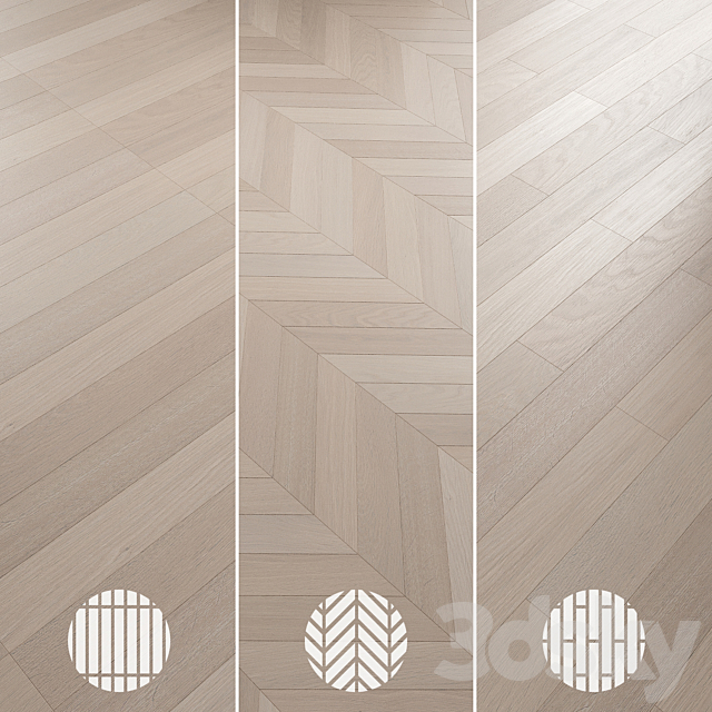 Oak Flooring Set 013 3DS Max Model - thumbnail 6