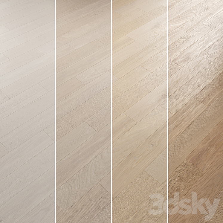 Oak Flooring Set 022 3DS Max Model - thumbnail 2