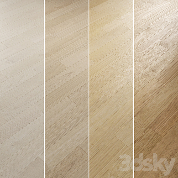 Oak Flooring Set 024 3DS Max Model - thumbnail 2