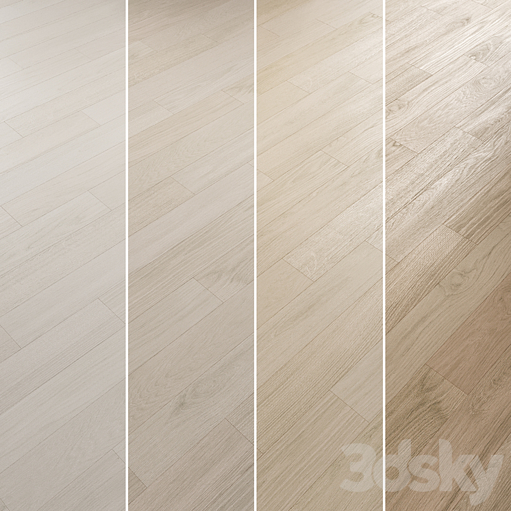 Oak Flooring Set 031 3DS Max Model - thumbnail 2