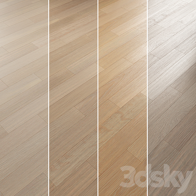 Oak Flooring Set 075 3ds Max - thumbnail 3