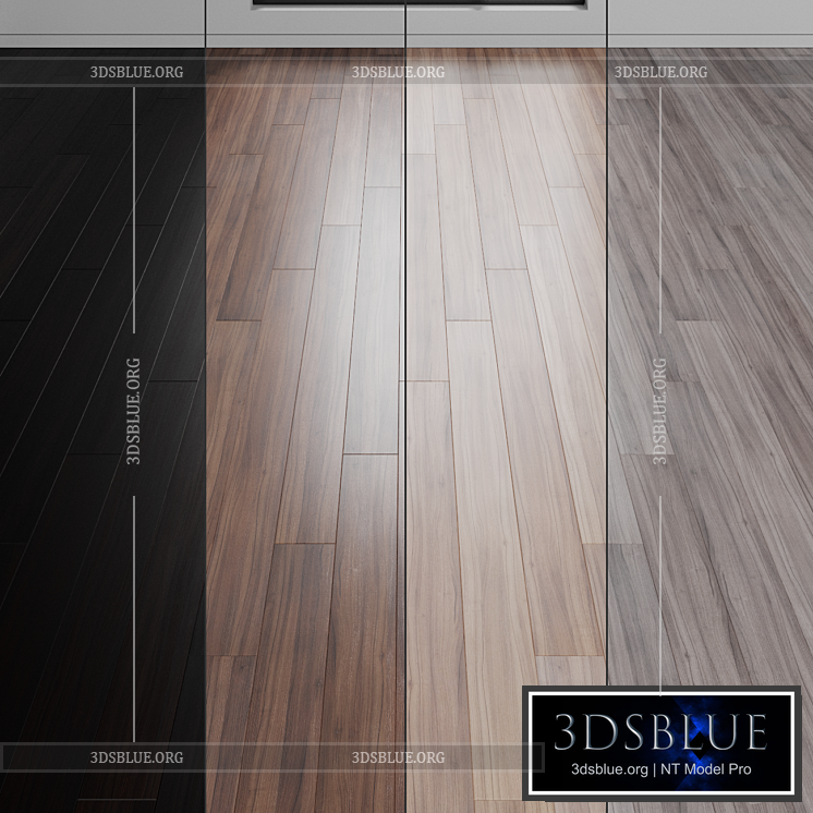 Oak parquet board 04 (wood floor set) 3DS Max - thumbnail 3