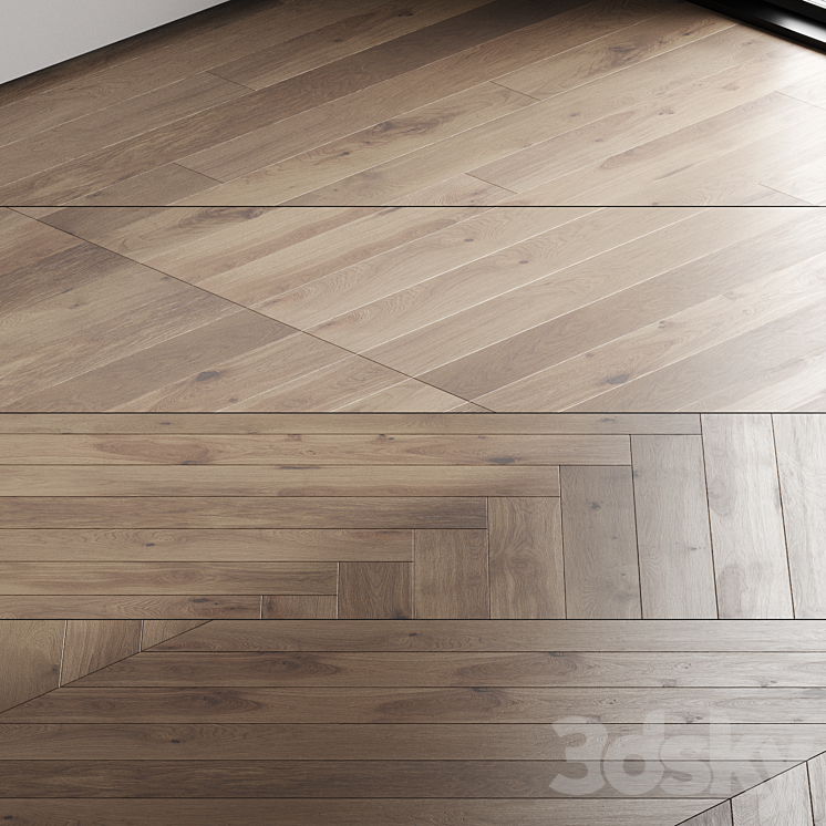 Oak parquet board 12 3DS Max Model - thumbnail 1