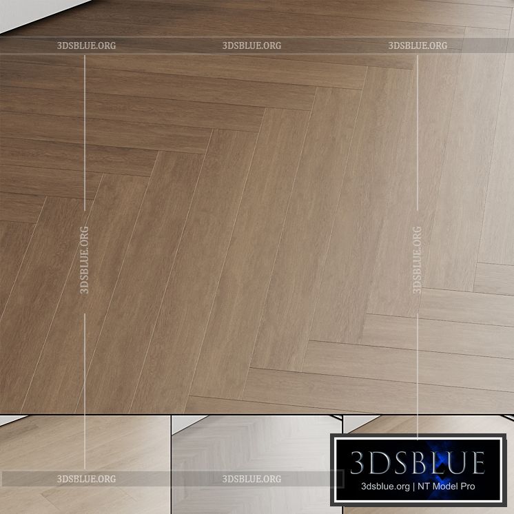 Oak parquet board 20 3DS Max - thumbnail 3