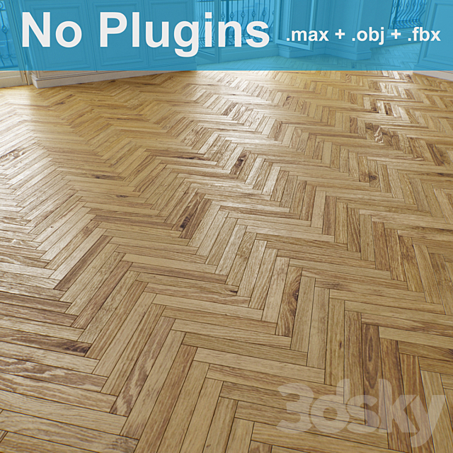 Parquet 4-4-9 3ds Max - thumbnail 2