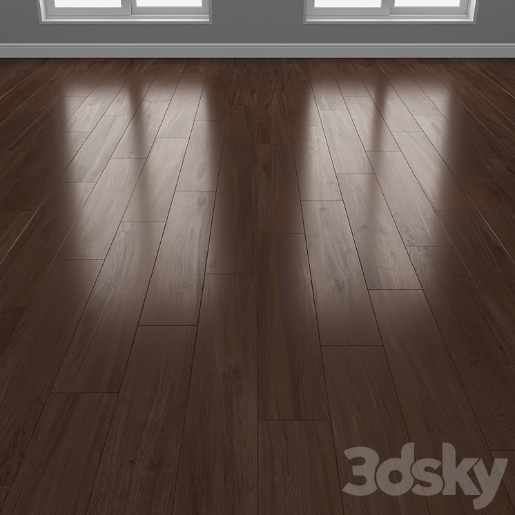 Parquet 4 colors Linear herringbone chevron setquad11 3DS Max Model - thumbnail 2