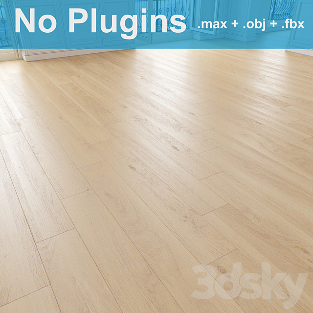 Parquet 6-6-12 3DS Max Model - thumbnail 2