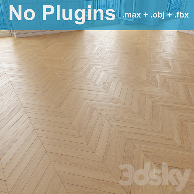 Parquet 8-3-12 3DS Max Model - thumbnail 2