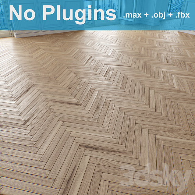 Parquet 8-4-1 3ds Max - thumbnail 2