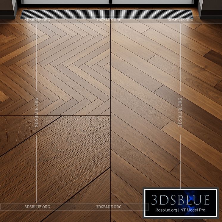 Parquet Berlin oak toned 3DS Max - thumbnail 3