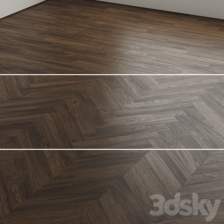 Parquet board 3 (Without plugins) 3DS Max Model - thumbnail 1