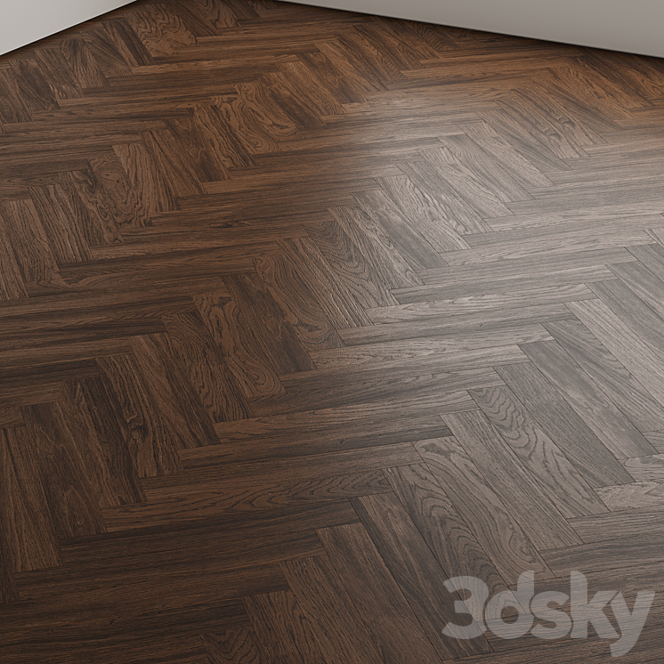 Parquet board 3 (Without plugins) 3DS Max Model - thumbnail 2