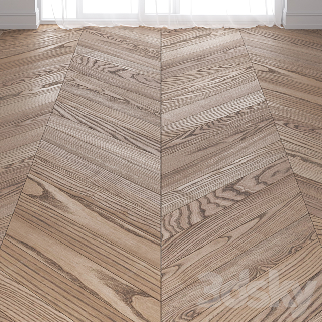 Parquet board Focus Floor Ash Cloudy 3DSMax File - thumbnail 1