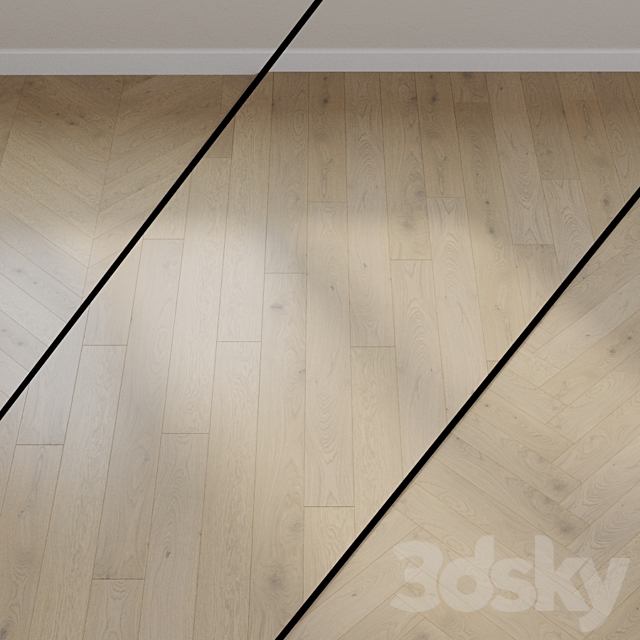 Parquet board ID NO. 536387 HARO PARQUET 4000 Plank 1-strip Maxim 2V Oak gray sand Markant brushed. naturaDur Thorn _ Groove Plus 3ds Max - thumbnail 1