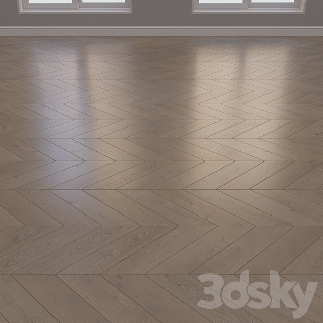 Parquet board Kraft herringbone chevron and linear layout 17 3ds Max - thumbnail 3