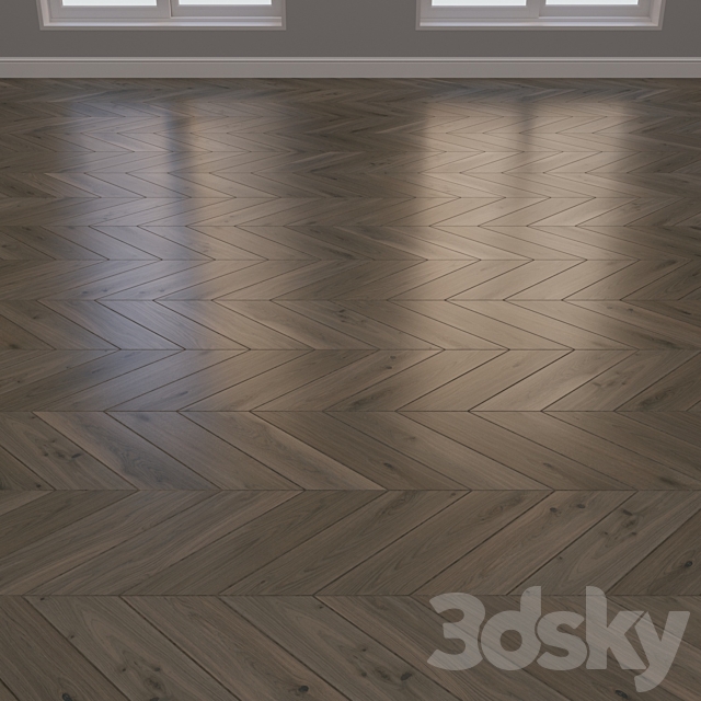 Parquet board Kraft layout herringbone chevron and linear 15 3ds Max - thumbnail 3