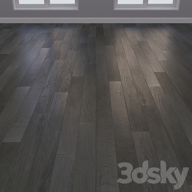 Parquet board Kraft Oak layout Christmas tree chevron and linear 3 3DS Max Model - thumbnail 2