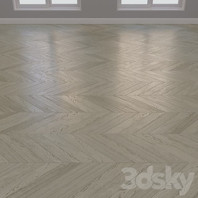 Parquet board Kraft Oak layout Christmas tree chevron and linear 5 3ds Max - thumbnail 3