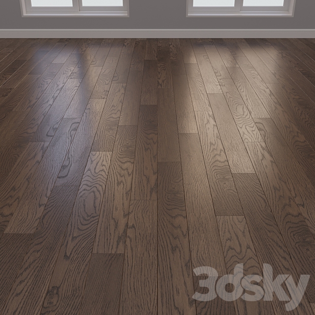 Parquet board Kraft Oak layout Christmas tree chevron and linear 8 3DS Max Model - thumbnail 2