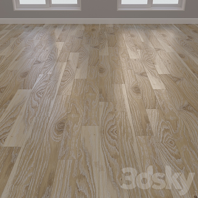 Parquet board Kraft Oak layout Christmas tree chevron and linear 9 3DS Max Model - thumbnail 2