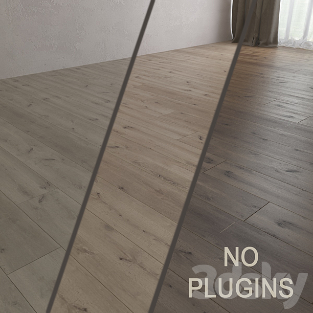 Parquet board (without using plugins) 3ds Max - thumbnail 1