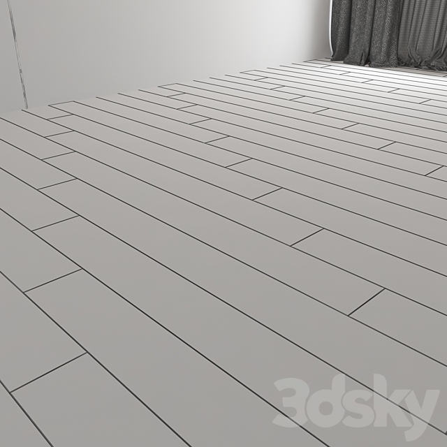 Parquet board (without using plugins) 3ds Max - thumbnail 3