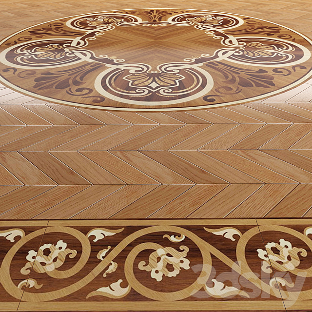 Parquet Da Vinci part 1 3DSMax File - thumbnail 1