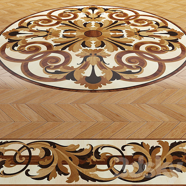 Parquet Da Vinci part 4 3DSMax File - thumbnail 1