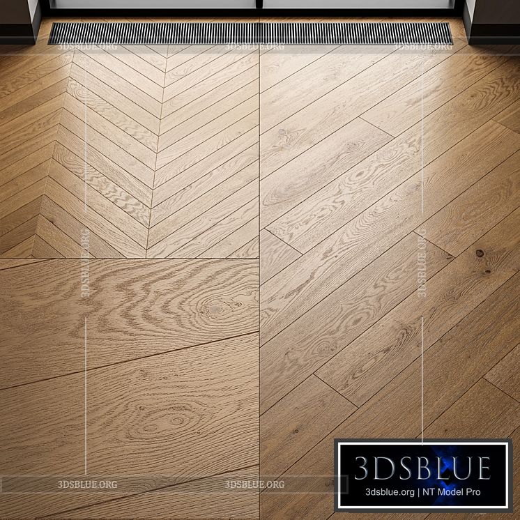 Parquet Eiche Salis natural oak 3DS Max - thumbnail 3