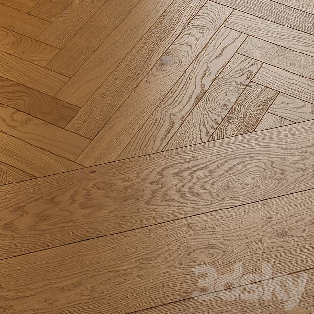 Parquet Eiche Salis natural oak 3DS Max Model - thumbnail 2