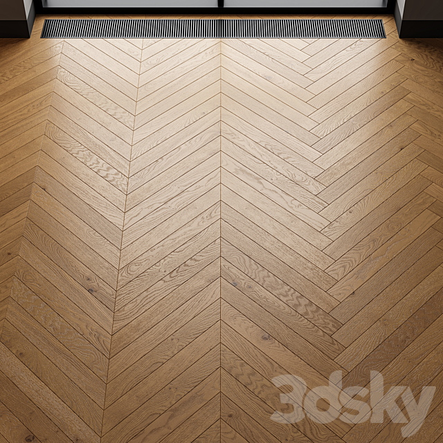 Parquet Eiche Salis natural oak 3DS Max Model - thumbnail 3