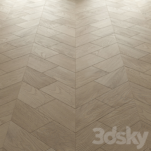 Parquet floor Luciano Zonta trapezoid 3DS Max Model - thumbnail 2