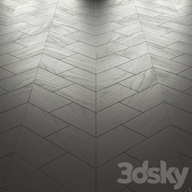 Parquet floor Luciano Zonta trapezoid 3DS Max Model - thumbnail 3