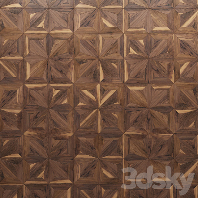 Parquet Foglie d’Oro Asolo Oak 3DS Max Model - thumbnail 2