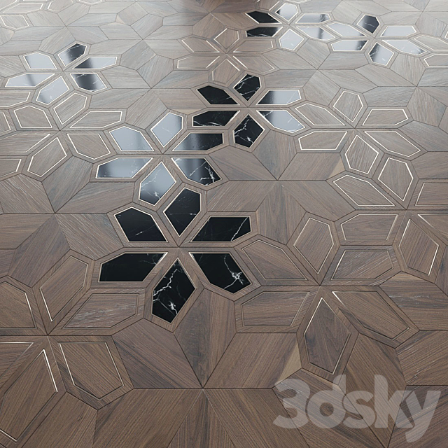 Parquet Foglie d’Oro. Azalea 3DSMax File - thumbnail 1