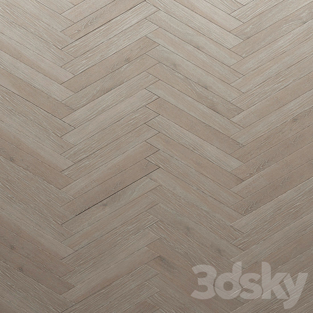 Parquet Foglie d’Oro herringbone 3ds Max - thumbnail 2