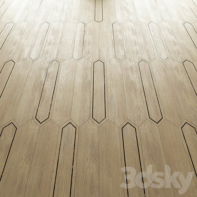 Parquet Foglie d’Oro Matita 3ds Max - thumbnail 1