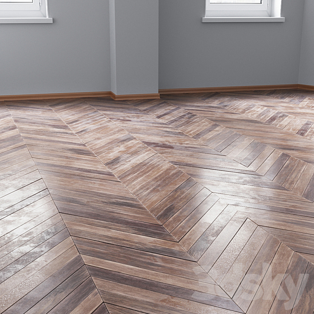 Parquet model merbau wood 3DS Max Model - thumbnail 2