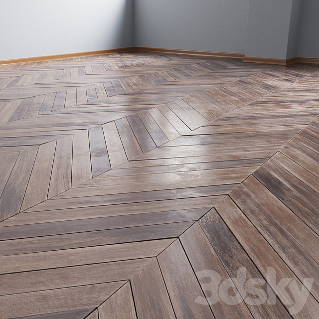 Parquet model merbau wood 3DS Max Model - thumbnail 3