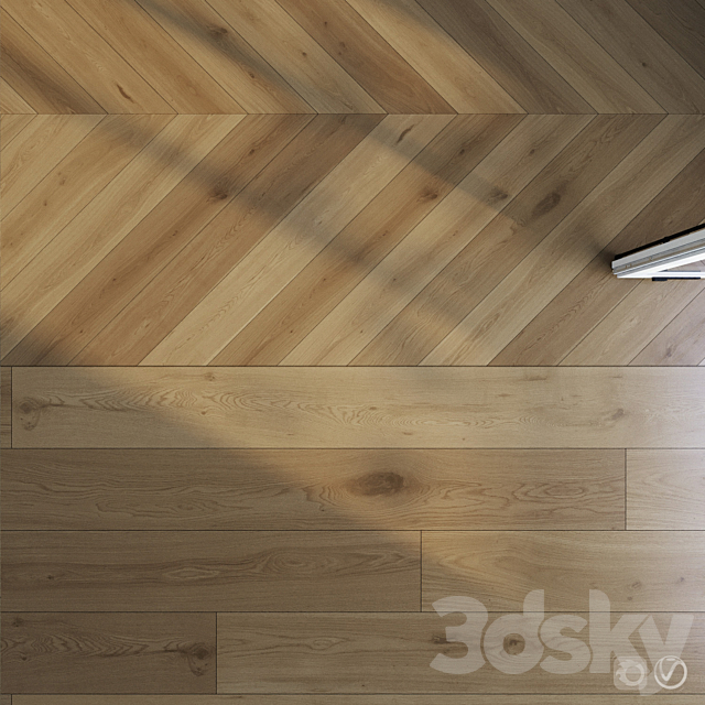 Parquet set 03 _ Natural Oak _ 2 types 3DSMax File - thumbnail 2