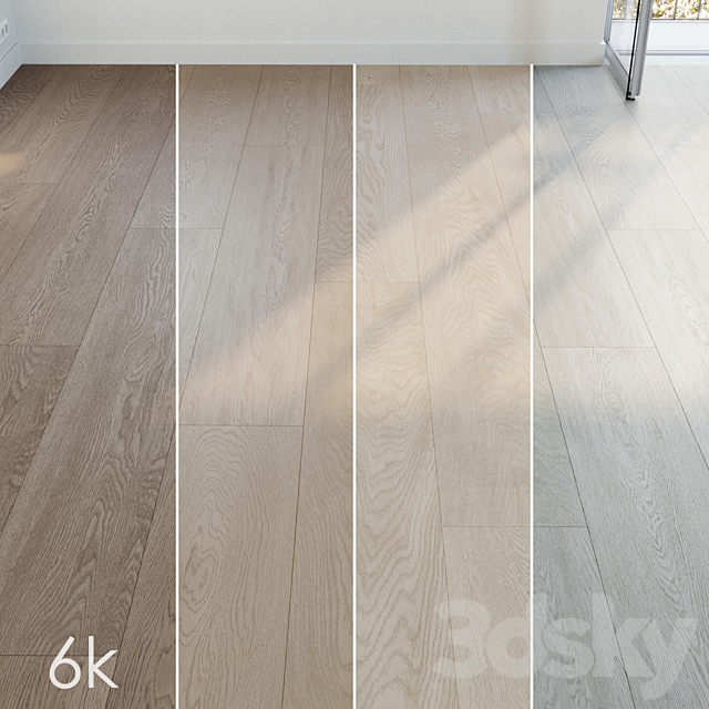 Parquet set 13 – Super Bundle – 4 Types: Oak Honey Maple Gray _ 6K 3ds Max - thumbnail 1