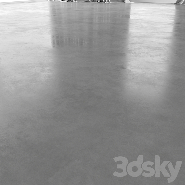 Polished Concrete floor 1 3DS Max Model - thumbnail 3