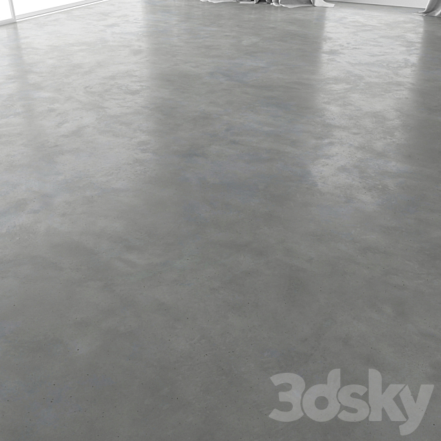 Polished concrete floor 3DSMax File - thumbnail 1