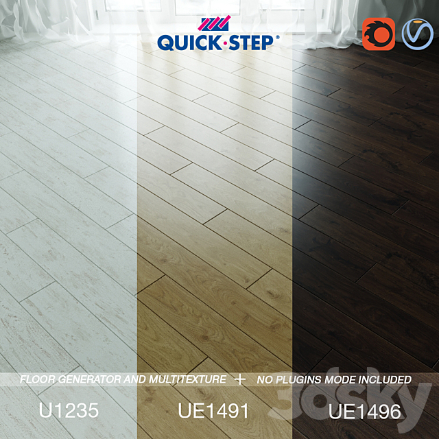 Quick-step Flooring Vol.3 3DSMax File - thumbnail 1