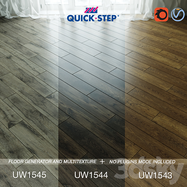 Quick-step Flooring Vol.55 3ds Max - thumbnail 1